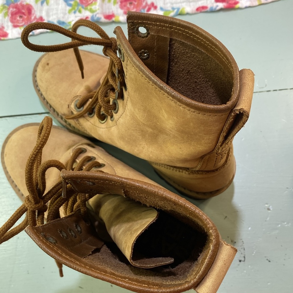 Sam & Libby Tan Combat Boots - Picture 8 of 9